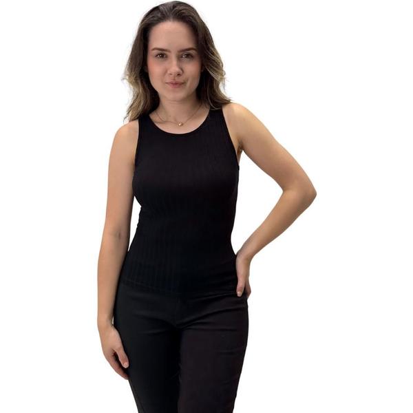 Imagem de Blusa Malwee Regata Básica Canelada Feminina