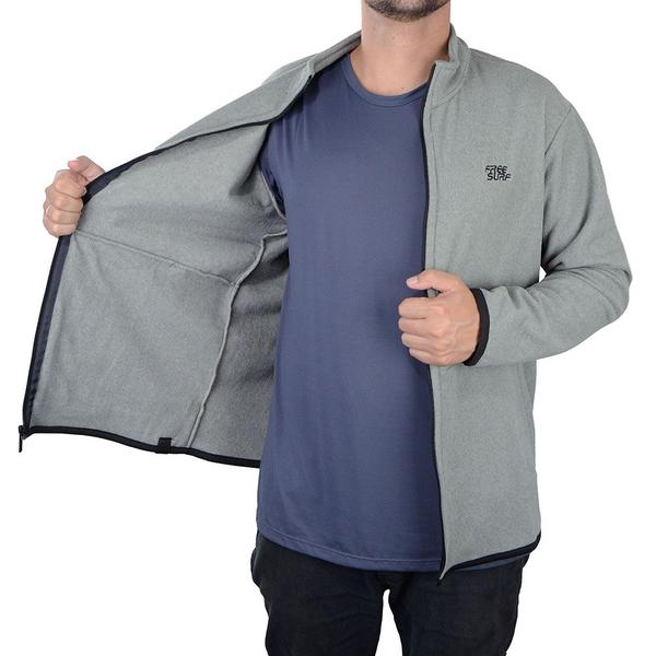 Imagem de Blusa Masculina FreeSurf Fleece Canguru Cinza Mescla - 11100