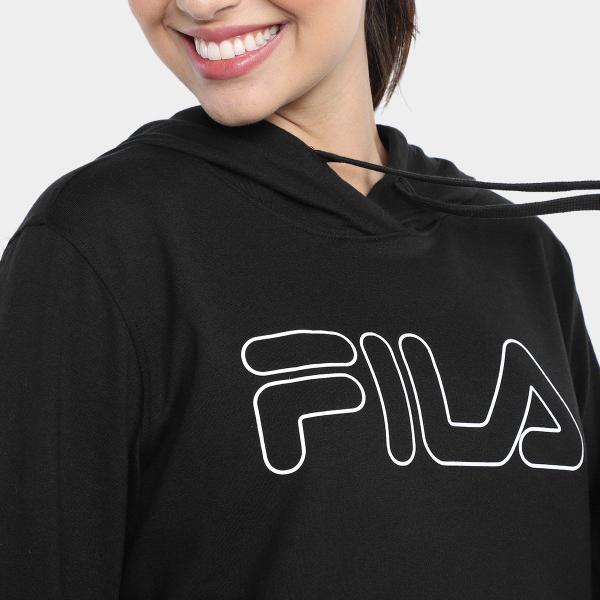 Imagem de Blusa Moletom Fila Outline Basic com Capuz Feminina