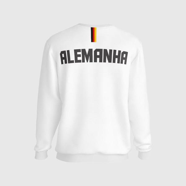 Blusa Moletom sem Capuz da Alemanha Copa Conforto Inverno