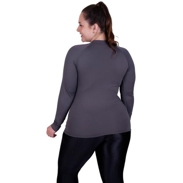 Imagem de Blusa Plus Size Térmica Segunda Pele Blusa Proteção Solar UV 50+ - BLUSA UV FEMININA PLUS