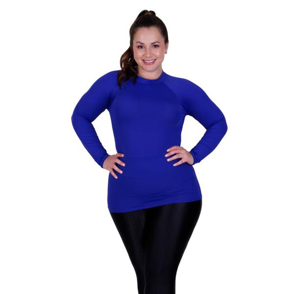 Imagem de Blusa Plus Size Térmica Segunda Pele Proteção Solar UV 50+ Feminina - BLUSA UV TÉRMICA PLUS