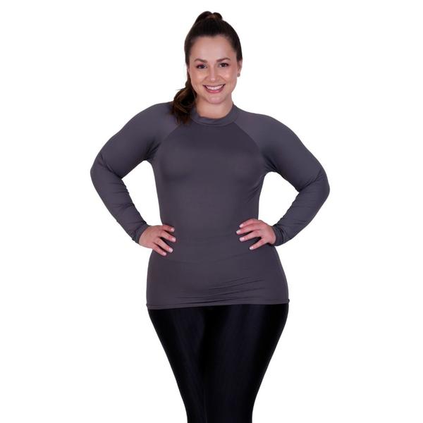 Imagem de Blusa Plus Size Térmica Segunda Pele Proteção Solar UV 50+ Feminina - BLUSA UV TÉRMICA PLUS