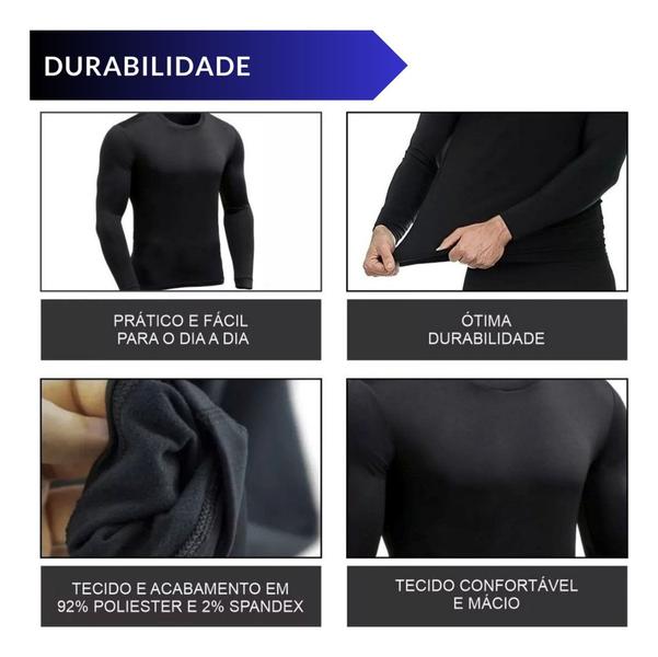 Imagem de Blusa Puffer Segunda Pele Peluciada Forrada Frio Inverno