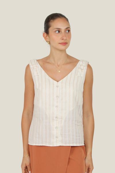 Imagem de Blusa regata alça com laço