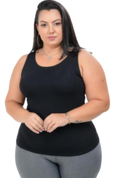 Imagem de Blusa Regata Plus Size Feminina Academia Camiseta Viscolycra Preço de Fábrica