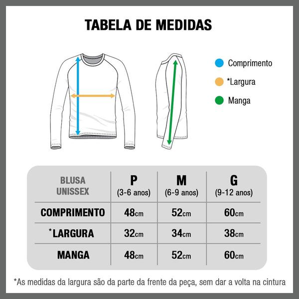 Imagem de Blusa Segunda Pele Infantil Frio Térmica Menina Menino Slim Prime