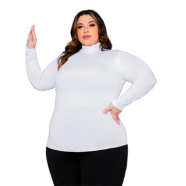 Imagem de Blusa Segunda pele  Manga Longa Gola Alta Plus Size