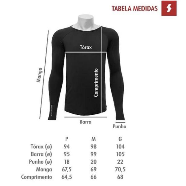 Imagem de Blusa Termica Camisa Tempestal Uv Segunda Pele Uv50 Motoqueiro Motoboy