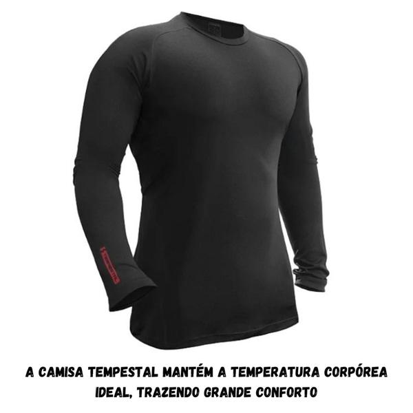 Imagem de Blusa Termica Camisa Tempestal Uv Segunda Pele Uv50 Motoqueiro Motoboy