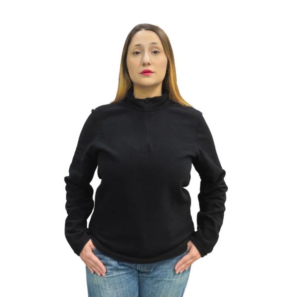 Imagem de Blusa térmica em fleece com zíper de gola unisex adulto