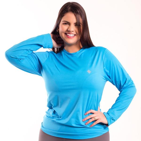 Imagem de Blusa Térmica Feminina Plus Size De Proteção Solar UV 50