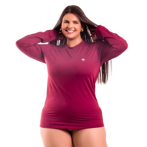 Imagem de Blusa Térmica Feminina Plus Size De Proteção Solar UV 50