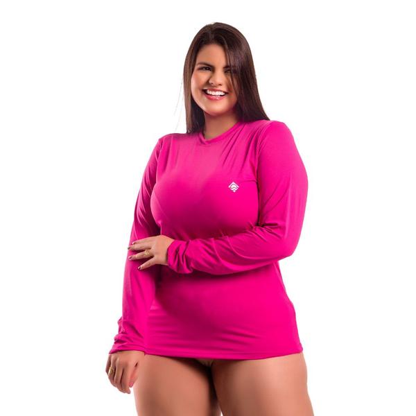 Imagem de Blusa Térmica Feminina Plus Size De Proteção Solar UV 50