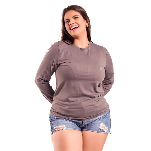 Imagem de Blusa Térmica Feminina Plus Size De Proteção Solar UV 50