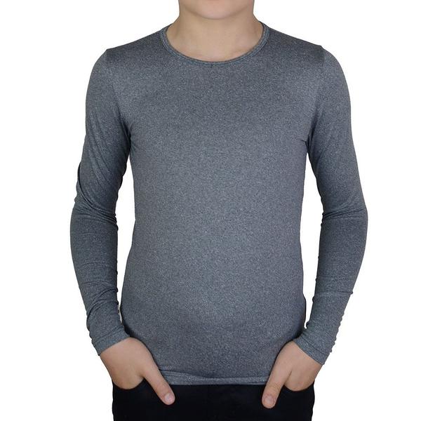 Imagem de Blusa Térmica Infantil Upman ML Cinza Mescla - 545RF