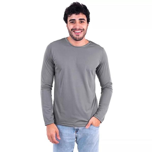 Imagem de Blusa Térmica Masculina Gola Redonda Peluciada Para dias Frios Inverno