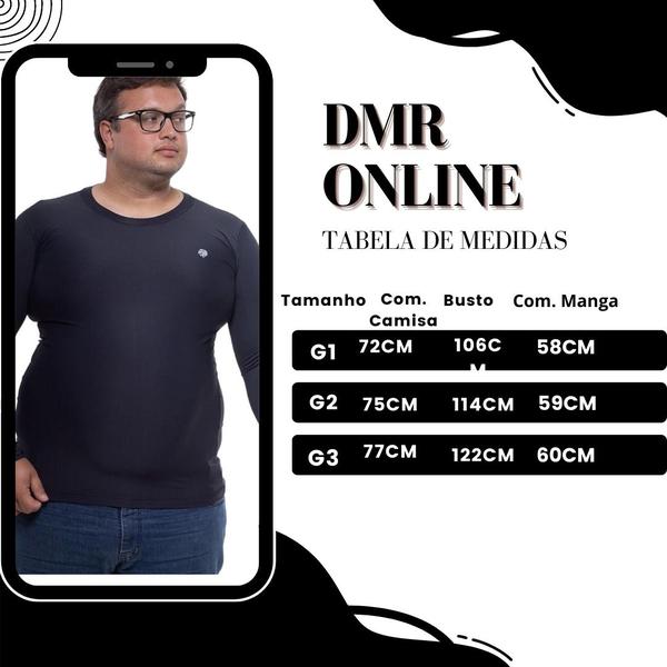Blusa Térmica Masculina Plus Size Uv50+ Segunda Pele Proteção Solar - DMR ONLINE Imagem de Blusa Térmica Masculina Plus Size Uv50+ Segunda Pele Proteção Solar