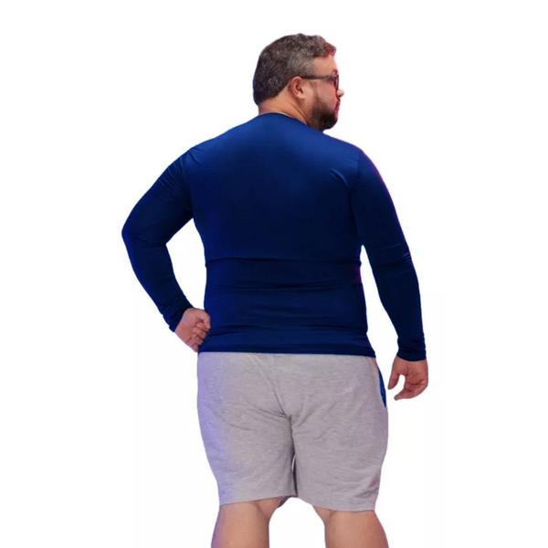 Blusa Térmica Masculina Plus Size Uv50+ Segunda Pele Proteção Solar - DMR ONLINE Imagem de Blusa Térmica Masculina Plus Size Uv50+ Segunda Pele Proteção Solar