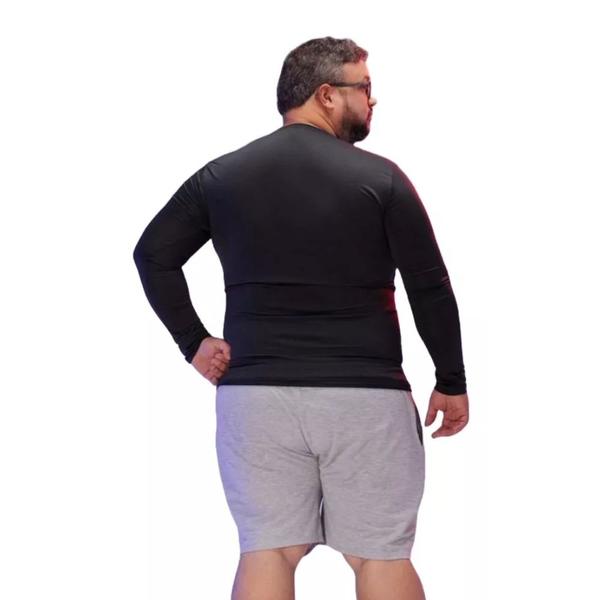 Blusa Térmica Masculina Plus Size Uv50+ Segunda Pele Proteção Solar - DMR ONLINE Imagem de Blusa Térmica Masculina Plus Size Uv50+ Segunda Pele Proteção Solar