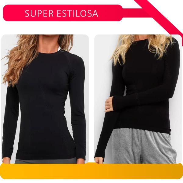 Imagem de Blusa Termica Peluciada Segunda Pele Slim Inverno Intenso