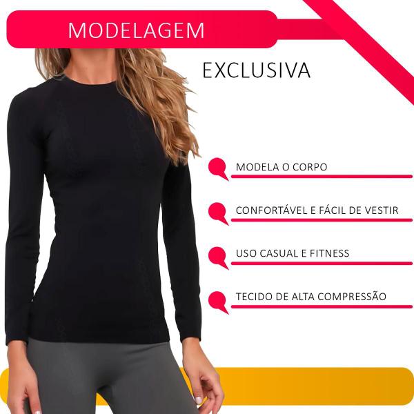 Imagem de Blusa Termica Peluciada Segunda Pele Slim Inverno Intenso