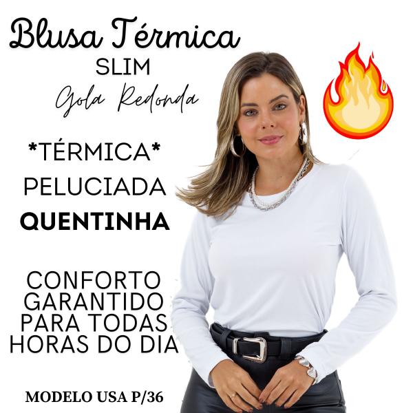 Imagem de Blusa Térmica Segunda Pele Feminina Slim Inverno 603.C1