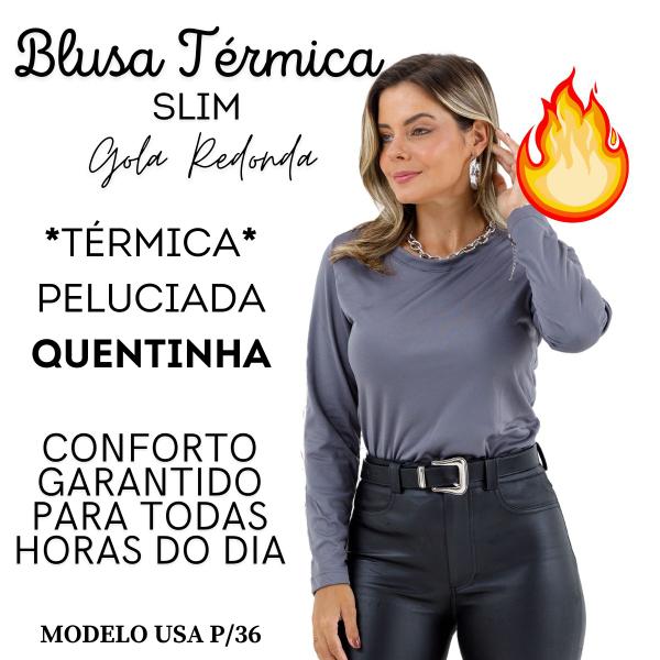 Imagem de Blusa Térmica Segunda Pele Peluciada Manga Longa Feminina 603A