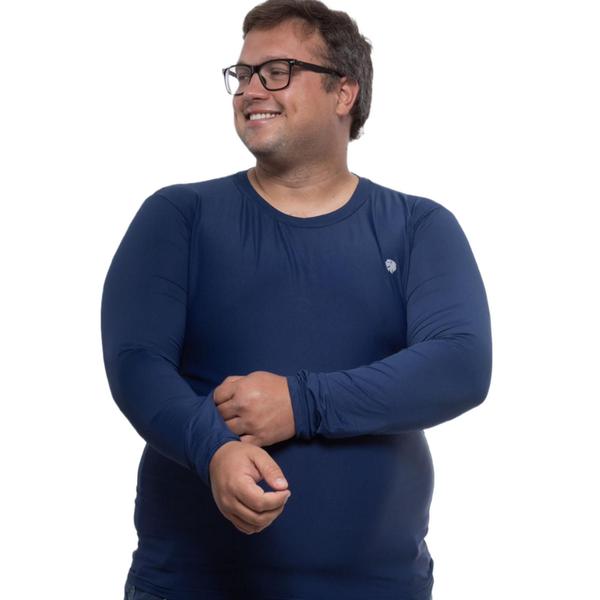 Imagem de Blusa Térmica Segunda Pele Plus Size Masculina Proteção Uv Envio Imediato