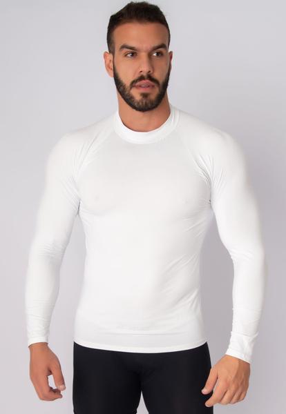 Imagem de Blusa Vekyo Térmica Masculina Manga Longa Compressão Proteção UV Segunda Pele