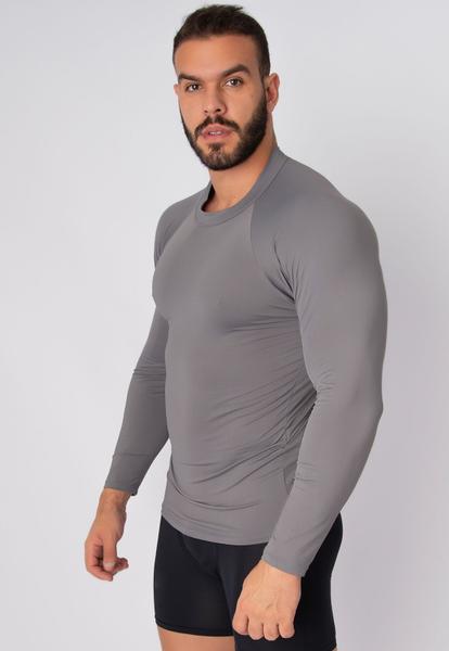 Imagem de Blusa Vekyo Térmica Masculina Manga Longa Compressão Proteção UV Segunda Pele