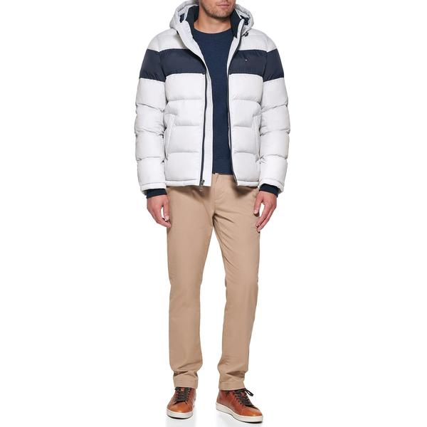 Imagem de Blusão Tommy Hilfiger Masculina com Capuz Puffer Ice Midnight L