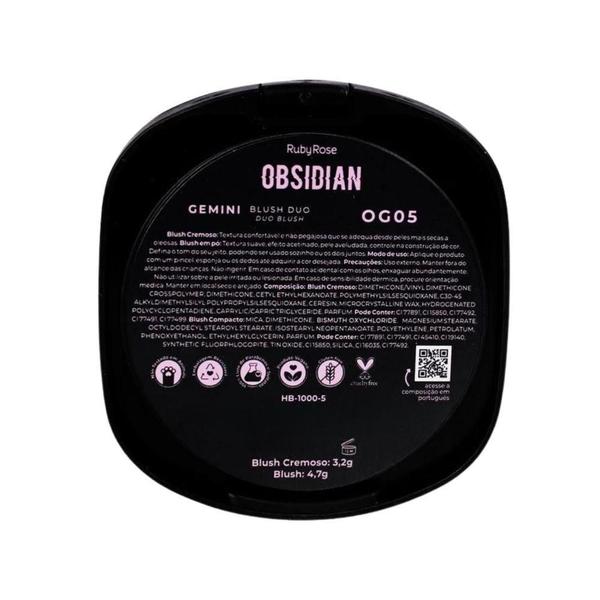 Imagem de Blush Duo Ruby Rose Obsidian Gemini Og05 7,9G