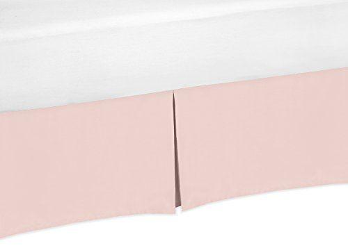 Imagem de Blush Pink Baby Girl Plissado Berço Cama Saia Dust Ruffle para Coleções de Roupa de Cama por Sweet Jojo Designs