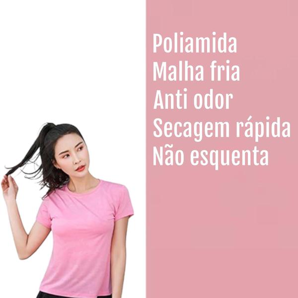 Imagem de Blusinha Camiseta Fitness Academia Corrida Feminina POLIAMIDA 220