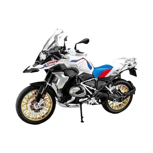 Imagem de BMW R1250GS Liga Diecast Modelo Motocicleta Escala 1:9 Iluminação off Road Toy Para Crianças