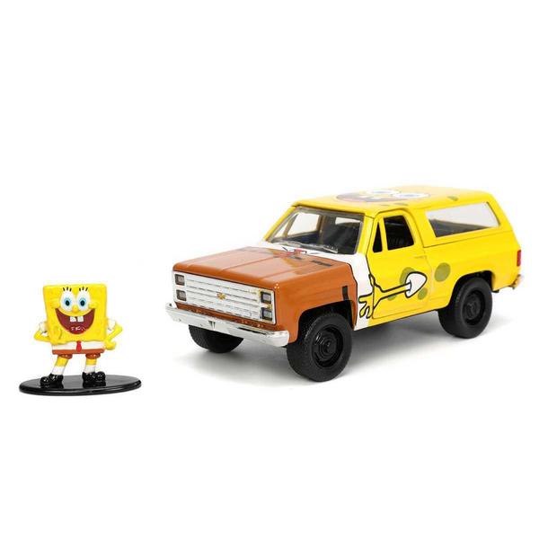 Imagem de Bob Esponja e 1980 Chevrolet K5 Blazer - Hollywood Rides - 1/32 - Jada