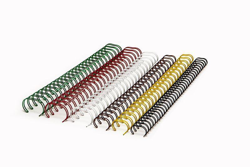 Imagem de Bobina de Garras de Duplo Anel Wire-o 2x1 1"1/4 270 Folhas Cor Preta