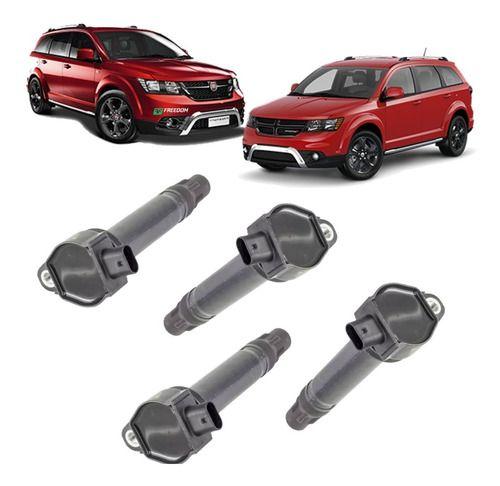 Imagem de Bobina de ignição fiat freemont 2.4 dodge journey 300c 3 pinos - kit c/ 4