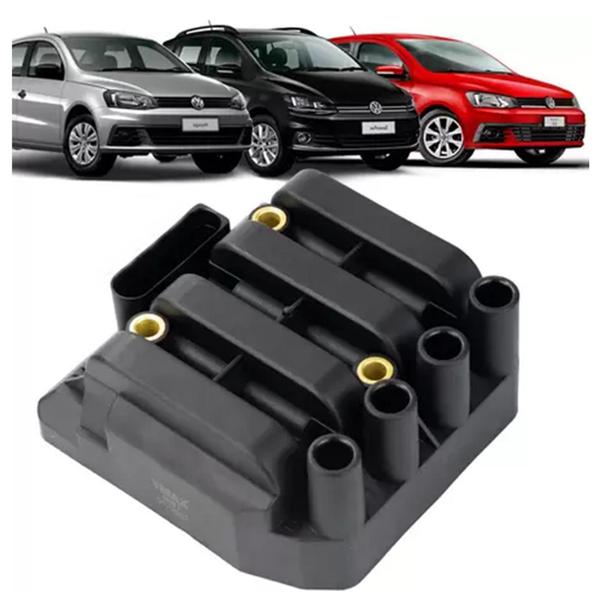 Imagem de Bobina de Ignição Gol Bola G5 Fox Voyage Jetta Polo Bora 1.0 e 2.0 com 6 Pinos VW - Ymax