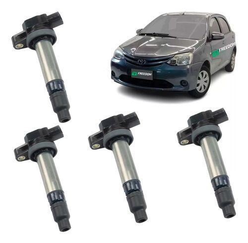 Imagem de Bobina de ignição toyota etios 1.3 1.5 16v flex 2013 à 2016 (kit c/4)