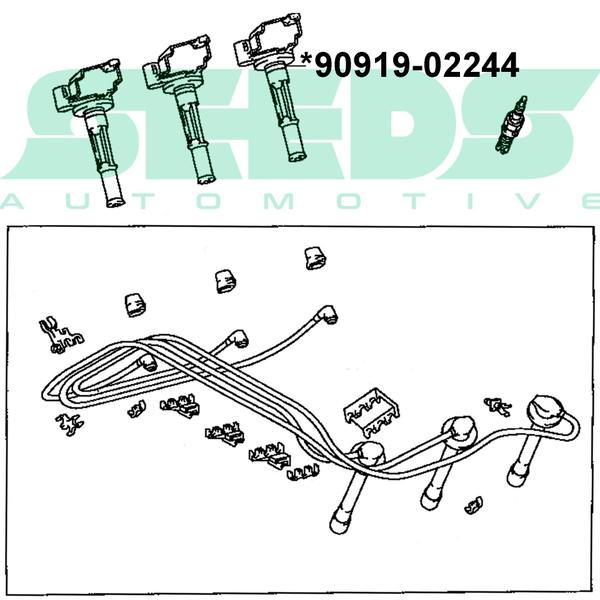 Imagem de Bobina de Ignição Toyota Hilux 2.7 Rav4 2.0/2.4 Gasolina