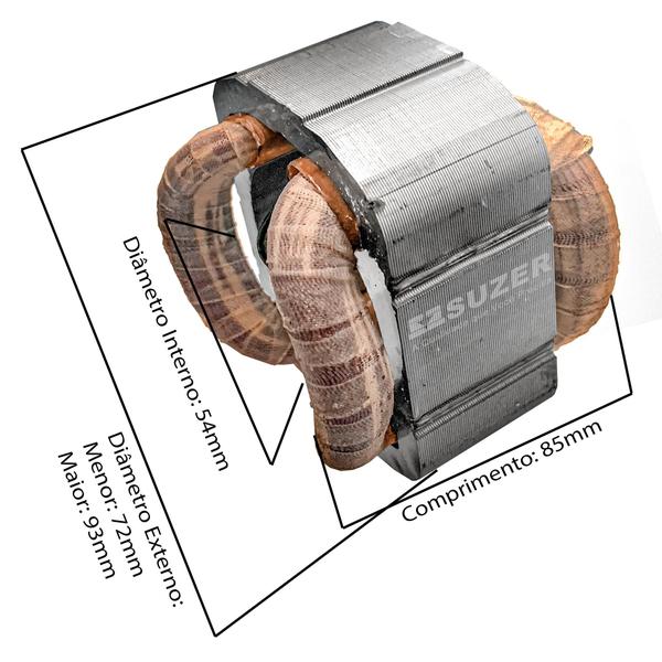 Imagem de Bobina Estator Para Esmerilhadeira 1351 Gws 21-180/ Gws 20-180 127V