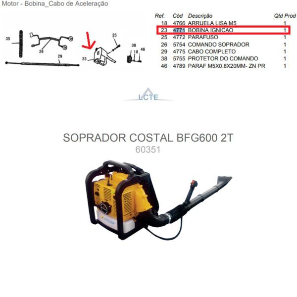 Imagem de Bobina Ignição do Atomizador/Soprador Costal Buffalo - 4771