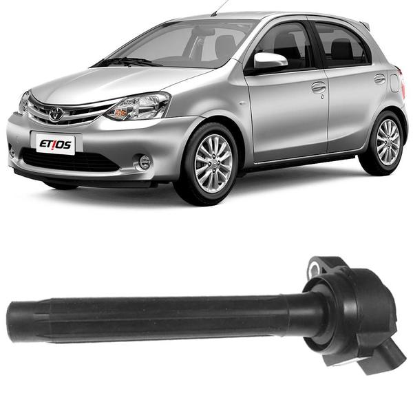 Imagem de Bobina Ignição Toyota Etios Yaris 1.3 1.5 2017 a 2022 4 Pinos Gauss GC4592