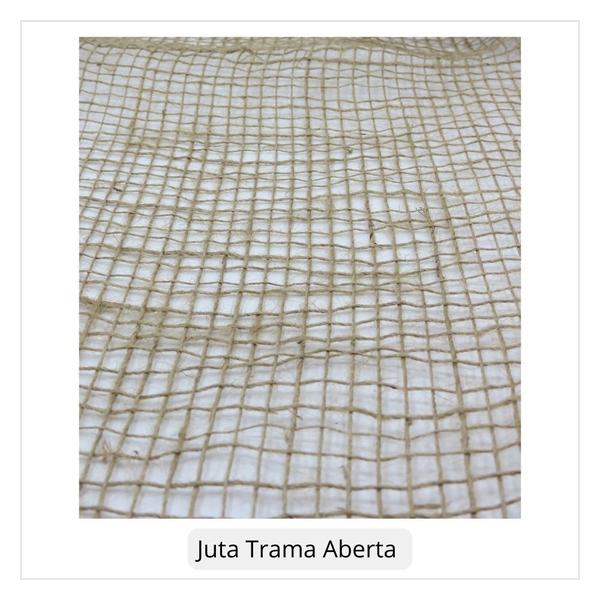 Imagem de Bobina manta Juta natural trama aberta 1m x 50m decoração