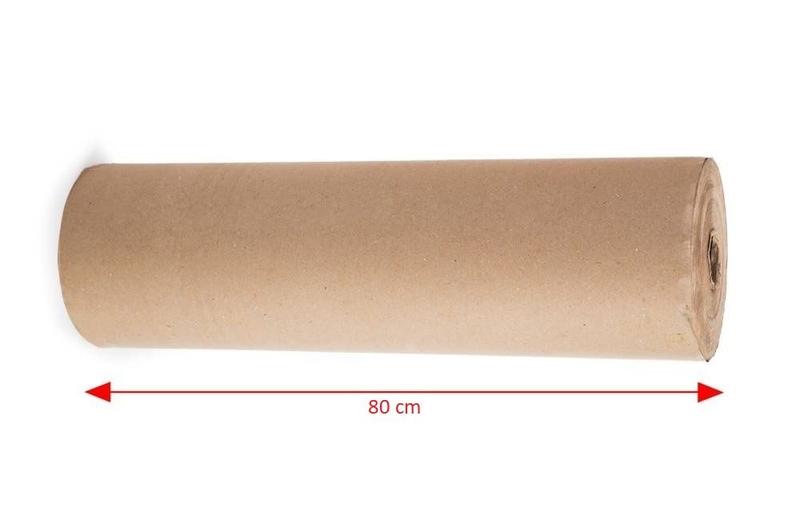 Imagem de Bobina Papel Pardo Kraft Natural 75g 80 cm x 140m Reipel