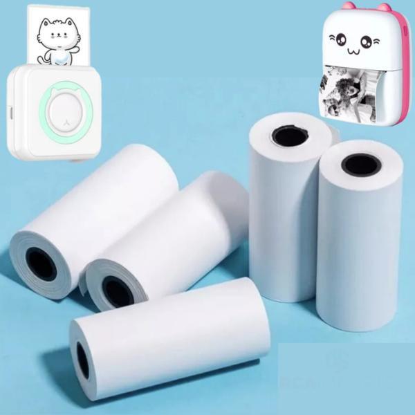 Imagem de Bobina papel térmico p/ Mini Impressora portátil gatinho