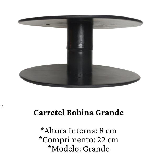 Imagem de Bobina plastica grande Resistente reforçada para fios cordas cabos linhas em geral Carretel