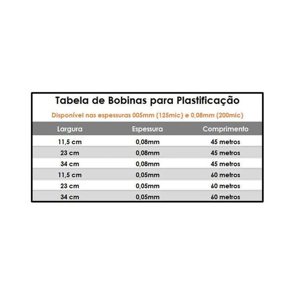 Imagem de Bobina Polaseal para Plastificação A3  0,05mm 60 Metros